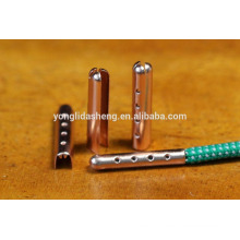 rose gold customized logo metal tips for shoelaces